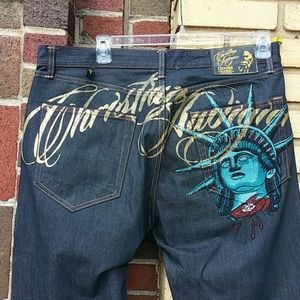 Christian audigier art denim 38 by 32